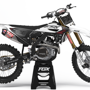 Black / White / Honda Red