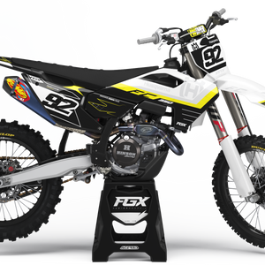 White / Husqvarna Yellow / Black