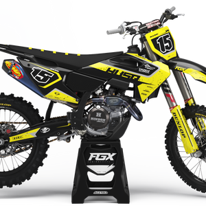 Black / Husqvarna Yellow