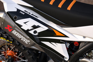 White / KTM Orange