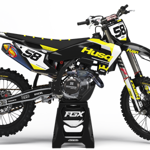 Black / Husq Yellow
