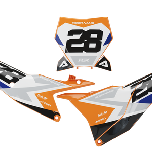 KTM Orange / Navy / Black