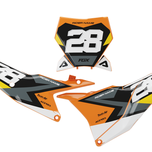 KTM Orange / Sunflower Yellow / White
