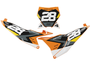 KTM Orange / Sunflower Yellow / White